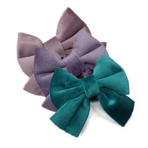 Accessoires personnalisés en velours pour mascotas, nœud papillon de marin, collier de chien, multicolore, en velours, doux et confortable, en coton fourrure - Product Image 5