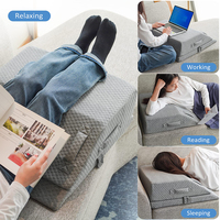 Einstellbarer Polyurethan-Gel-Memory-Schaum Keil kissen Bein höhen schwellung Kühlgel-Memory-Schaum Custom Cut Sleeping Leg
