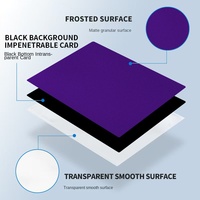 Protège-cartes noirs mats bicolores de qualité compétition pour jeux de cartes à collectionner (TCG) et autres jeux de cartes échangeables ; Emballage
