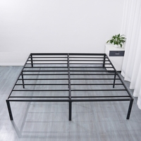 Fabricant professionnel de lits doubles en fer, cadre stable et résistant, chambre à coucher, école, 2 mètres, installation facile, lit en fer
