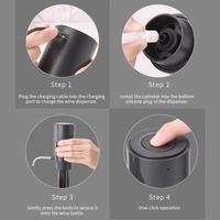 Aérateur à vin électrique rechargeable de haute qualité, distributeur d'eau automatique classique en verre, pompe transparente en verre pour vin