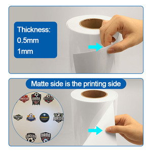 Film adhésif TPU blanc à encre UV souple avec logo 3D pour lamination textile et découpe laser en gros - Product Image 5