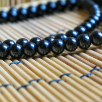 Meilleure Qualité 108 Perles Rondes en Pierre Shaligram Mala Sigma Exports Modèle 004 pour la Fabrication de Bijoux Prix de Gros Produit