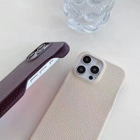 Top vente en gros conception antichoc pour Iphone 16 Pro Max couverture de téléphone portable coque de téléphone en cuir Pu pleine fleur de luxe