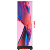 Solution d'affichage portable LED GOB P2.5 4K avec étanchéité IP65 pour les magasins, les expositions et les espaces commerciaux
