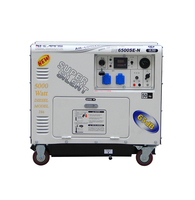 Hi-earns 5KVA Geräuscharmer Schwungrad-Dieselgenerator Preis DG6500SE-N