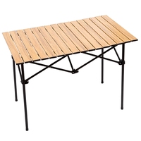 Tragbarer Klappbarer Camping-Tisch mit Ei-förmigem Design Leichtgewichtiger und Platzsparender Aluminium-Camping-Tisch