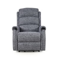 Fauteuil inclinable électrique en tissu lin avec poche latérale pour personnes âgées, idéal pour le salon et la maison
