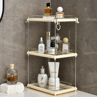 Égouttoir de comptoir multi-niveaux pour vaisselle et bols, design flexible, support de drainage transparent pour salon