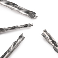 HOZLY Fresa de carburo de tungsteno de 3.175-10mm con dos filos de corte ascendente y descendente, brocas para router CNC, cortador de madera 55HRC