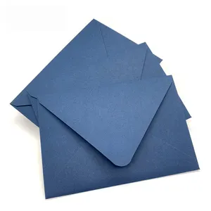 High Quality Custom C6 Size 230グラムNavy Blue Fancy Matt Paper封筒