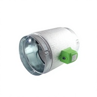 Système de ventilation et de climatisation en acier inoxydable, registre de ventilation motorisé rond avec couche isolante et installation facile