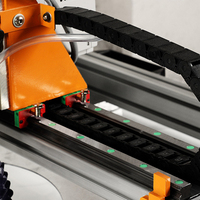 Máquina de corte y grabado CNC de cuarzo, mármol y granito Hongyi, herramientas de router para piedra, sierra de puente totalmente automática para fresado y pulido