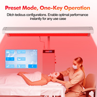 Panel de Terapia de Luz Roja de Cuerpo Completo Suyzeko, Cama de Luz Roja de Larga Duración 660+850nm con Control Táctil, Equipo de Belleza para Spa y Bienestar