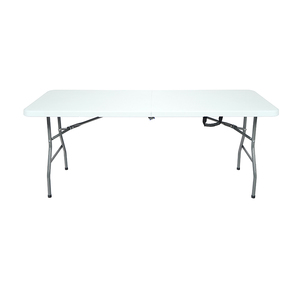 Chất lượng cao 8ft/6ft trắng hình chữ nhật nhựa ngoài trời bảng và ghế trắng ăn ghế gấp bảng và ghế cho các sự kiện - Product Image 1