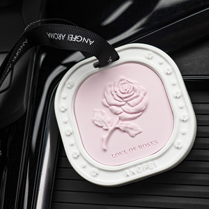 YB Rose Aroma Pendant Car Freshener Long Lasting Fragrance Elegant Design For Gift - Product Image 4