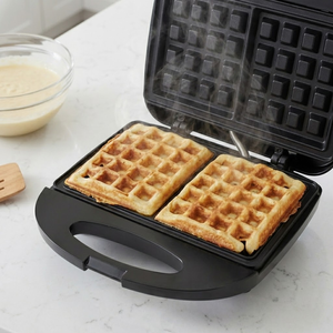 Piastra Elettrica WndSeven Mini per <span class=keywords><strong>Waffle</strong></span> e Tostiera per Sandwich con Doppio Riscaldamento e Funzione Mantenimento Calore 750W - Product Image 5