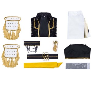 大人女性向けファンシーステージ衣装 ルミ・ミラ・ゾイ シンガー コスチューム ブラックセット AOKG-170 - Product Image 6