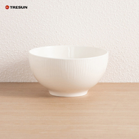 Service de table élégant en porcelaine fine TRESUN, vaisselle blanche pour restaurants HoReCa, assiettes de cuisine, ensemble de vaisselle en porcelaine