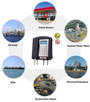 Teléfono para Áreas Peligrosas con Certificación IECEx, IP66 Resistente al Agua, IK09 Resistente a Impactos, Alimentado por Línea, a Prueba de Explosiones, Teléfono Industrial