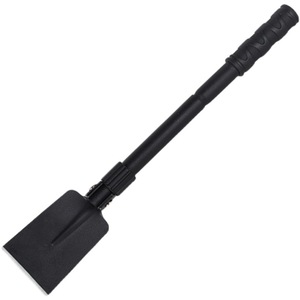 Pelle pliante en acier au manganèse à lame plate épaissie, modèle noir 408D, pour exploration en extérieur, alpinisme, portable, type Sapper - Product Image 1