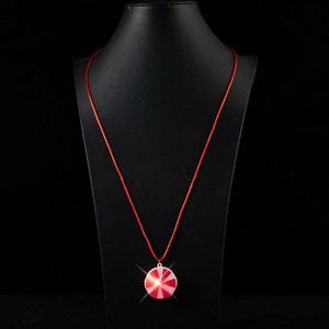 Peppermint Candy LED Necklace Red Festive Glowing Accessory Christmas Party Favors <strong>Stocking</strong> Stuffers Wholesale Supplier - Product Image 2