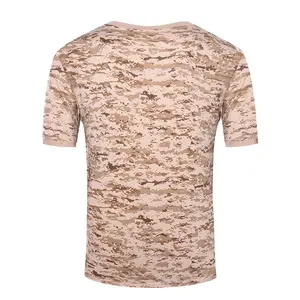 Durable Middle East Desert Camo T Shirt Digital Camouflage Tactical Training T-Shirts