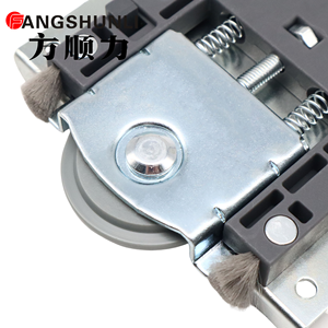 Herrajes para puertas correderas de hierro y plástico con superficie rociada de zinc para muebles, ruedas de rodillos para armarios y accesorios - Product Image 3