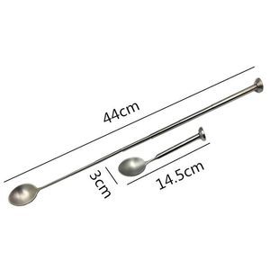 DFU181 Cuchara Mezcladora Portátil de Acero Inoxidable 304 con Mango Extensible, Varilla Mezcladora, Cuchara Telescópica - Product Image 2