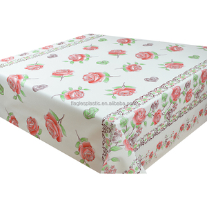 Cubierta De Mesa De Eliminación De Plástico Para Vinilo PVC Mantel <span class=keywords><strong>Nuca</strong></span> De Lino Protector Transparente Rollo De Película Ramadán Mariage Navidad - Product Image 2