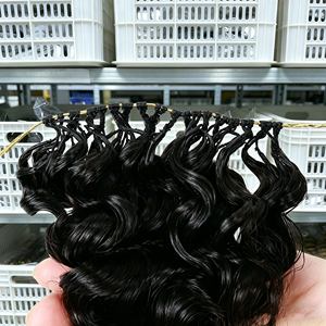 Extensiones de Cabello Humano Virgen Brasileño para Crochet, Pre-Enlazadas, Ondas Profundas, Nudo Milagroso, Sin Procesar - Product Image 2