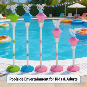 Máquina de Burbujas con Forma de Farola, Funciona con Pilas, Soplador de Burbujas Automático con Luz y Música para Niños, Jardín, Piscina, Fiestas al Aire Libre - Product Image 3