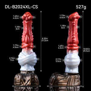 Dildo grande con nudo y ventosa, de silicona suave, para estimulación anal y del punto G, juguete para la masturbación de mujeres y hombres. - Product Image 6