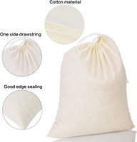 Sac à cordon en toile écologique personnalisé pochette en coton petit sac à cordon en lin naturel promotionnel avec logo imprimé