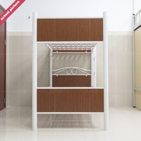 Junqi Vente en gros Dortoir scolaire Cadre de lit en métal avec échelle Mobilier de maison Chambre à coucher Adulte Lit superposé en métal Taille pour étudiant