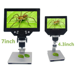 12 millones de píxeles ultra preciso 7 pulgadas LCD microscopio <span class=keywords><strong>digital</strong></span> 1200X video microscopio con soporte de metal - Product Image 6