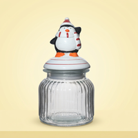 Bocaux en verre modernes de 300 ml et 1000 ml avec couvercles en céramique pour l'organisation des aliments dans la cuisine, idéaux pour les cadeaux