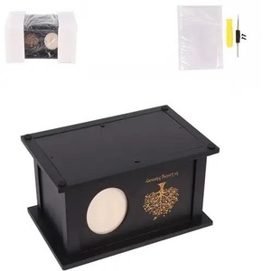 Pet <b>Urn</b> Wooden Rectangle Durable Storage Box For <b>Cat</b> Dog Memorial Photo Frame - Product Image 3