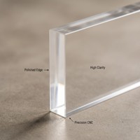 Plaque en acrylique transparente sur mesure PMMA, usinage CNC, découpe laser, panneau transparent multi-épaisseurs pour cloisonnement industriel