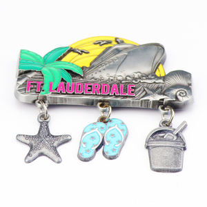 Ímã de Geladeira de Metal Personalizado com Design Exclusivo de Lembrança de Praia de Miami Jamaica - Product Image 6