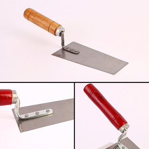 เกรียงเหล็กปูนด้ามไม้เครื่องมือซ่อมผนังอุตสาหกรรมอย่างหนา - Product Image 4