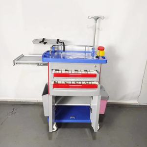 Goede Kwaliteit Ziekenhuisinstrumentkarren Abs Medische Noodtrolley Prijzen Laden Medicijnkarretje - Product Image 4