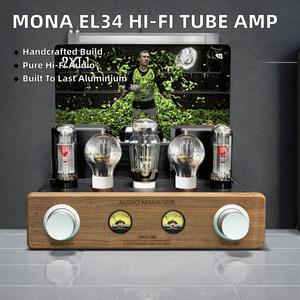 MONA อัพเกรดเครื่องขยายเสียงหลอด EL34 ตัวเครื่องอะลูมิเนียม สายไฟทำมือ ระบบเสียงบริสุทธิ์ Class 2.0 ช่องสัญญาณคู่ ลำโพงไฮไฟแบบวางชั้นวาง สำหรับโฮมเธียเตอร์ - Product Image 4