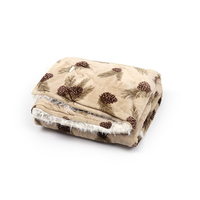 Plaid chauffant électrique lavable en flanelle tricotée douce et sherpa, idéal pour l'hiver, avec prise murale