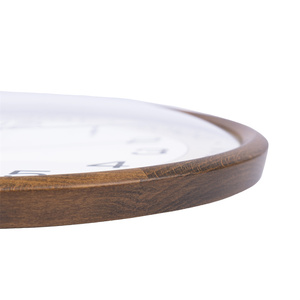 Reloj de pared moderno con marco de madera de nuevo diseño 2026 para sala de estar - Product Image 3