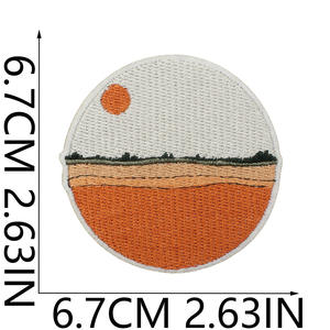 Parche Bordado Termoadhesivo Ecológico para Decoración de Sombreros, Ropa y Mochilas, Nuevo Diseño con Oso, Flor, Hoja, Hongo y Corazón en Color Café - Product Image 5