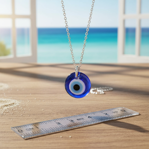 Pendentif et breloque en verre mauvais œil de 1 cm - Product Image 3