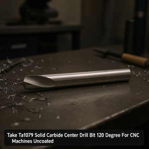 Broca de carburo sólido Ttake Ta1079 de 120 grados para máquinas CNC sin recubrimiento - Product Image 3