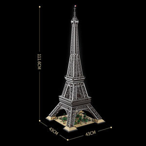 Bloques de Construcción de la Torre Eiffel, <span class=keywords><strong>Compatibles</strong></span>, 10001 Piezas, Modelo Alto 10307, Plástico ABS, Arquitectura de París, Regalo de Cumpleaños para Niños - Product Image 4