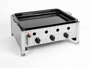 Barbecue à gaz professionnel en acier inoxydable 430SS à 3 brûleurs, vente chaude en Europe, pour usage commercial <span class=keywords><strong>ou</strong></span> domestique, camping, avec poêle - Product Image 6